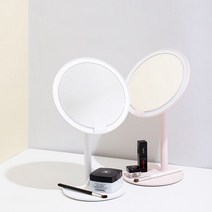FS_아미로 LED 메이크업 조명거울 (미니), WHITE(5x확대경포함)