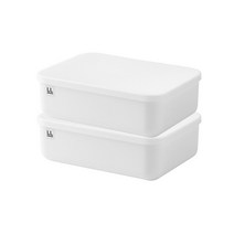 락앤락 선반 정리 수납함 2L, IVORY, 2개