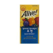 얼라이브 원스 데일리 포맨 멀티 비타민, 60정, 16개