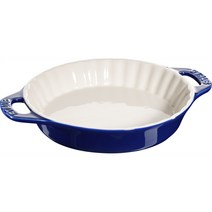 STAUB 세라믹 케이크팬 24cm 블루 타르트 몰드