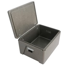 오토바이 배달통 방수 보온통 보냉통 자전거 배달가방, 두꺼운 77L 블랙색