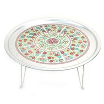 양은 밥상 찻상 다과상 원형 밥상 레트로 밥상 53cm 오봉상 다이소 밥상 목재상, 3호 특왕대