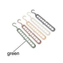 1Pcs 옷 랙 다용도 다기능 360 ° 회전 PP 플라스틱 멀티 포트 건조 옷걸이 지원 옷걸이 가구, 하나, green