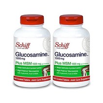 Schiff 글루코사민 MSM 1500mg 히알루론산 150정, 2개
