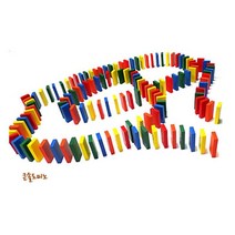 어린이집 집중력 칼라 도미노 100pcs+보관함 키즈카페 영유아