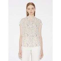 [백화점매장 정품출고] 쉬즈미스 플라워 패턴 리본 타이 블라우스(SWWBLM21120)