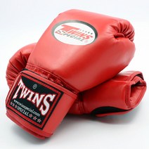 트윈스 여성 입문용 다이어트 복싱 연습 장갑 글러브 무에타이 킥복싱 MMA, 레드