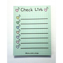 음표 하트 Check List 떡메모지