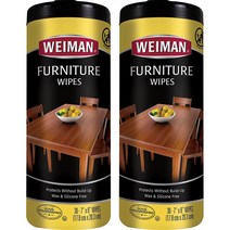 와이만 우드 가구 클리너 앤 광택제 와이프 미국 Weiman Wood Furniture Cleaner n Polish Wipes 30티슈 2팩 원목 가구