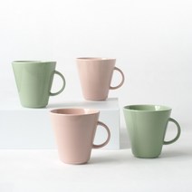 보울보울 어반데일리 머그 300 ml, 쉬폰핑크, 애플그린, 4개