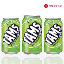 롯데칠성 탐스 제로 사과키위 355ml 24캔 12캔 0kcal 무설탕 옵션, 탐스 제로 파인애플 355ml x 12