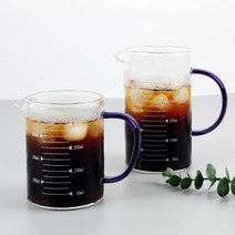 레벤호프 컬러핸들 내열유리 계량컵 투명 클리어 계량 350ml 500ml, 핑크-500ml