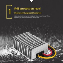 강압기 8V-40V ~ 12v 15a 전압 조정기 Ip68 방수 알루미늄 합금 자동 부스트 벅 Dc-dc 전력 변환기, 한개옵션0