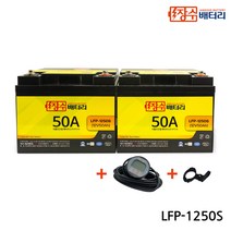 장수배터리 LFP리튬인산철 전동스쿠터배터리 LFP-1250S (12V50Ah) 2개1세트
