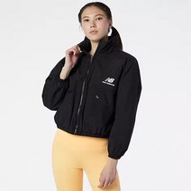 뉴발란스 애슬래저 방한 재킷 블랙 크롭 윈터 러닝 윈드 방수 우븐 Athletics Winterized Jacket
