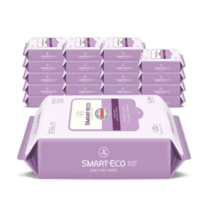 스마트에코 베이직플러스 아기물티슈 리필형, 10팩, 120매