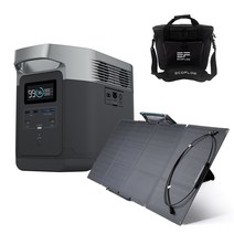에코플로우 공식수입판매사 덕유항공(주) 델타 1300 정품 Ecoflow DELTA 1300 태양열 충전배터리 에코 플로우, EF DELTA 1300, 솔라 패널 포함