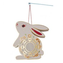 연등 풍등 한지등 연꽃등 종이등 소원등 만월등 초파일등 장엄등 지등 갓등 한지 조명 공예 빛 등불 유등 축제 Diy 토끼 led 만들기 diy 용품 구정 파티 장식, 3