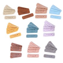 50Pcs 수제 레이블 가죽 태그 레이블 장식 패치에 바느질 양각 된 태그 뜨개질 청바지 프로젝트에 대 한 수 제