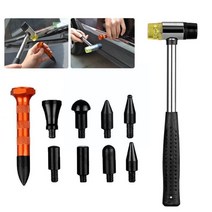 Pdr 도구 페인트리스 덴트 수리 8 개 딩스 자동차 탭 해머 렘 U8c3 바디 슬라이드 풀러 헤드 우박, 한개옵션0