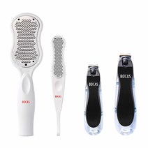 보카스 각질제거기 FC-1000(화이트)+각질제거기 FC-2000(화이트)+회전 손톱깎이 NC-3020(블랙)+회전 발톱깎이 TNC-3020(블랙), 단품, 단품