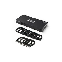 TESmart KVM 스위치 4입력 3출력 HDMI 전환기 4포트 3모니터-4컴퓨터 4K@60Hz 4 4x3 스위처 멀티 디스플레이 3화면 출력 3개의 USB20 EDID 마우스, 상세페이지 참조