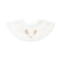 [B블루독베이비B] (WH)래빗캐릭터롤링빕 42A7000401 선물 출산 용품 턱받이, 없음