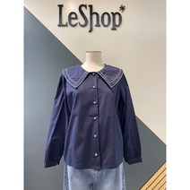 [르샵] (LB18BL010) 자수 빅카라 블라우스