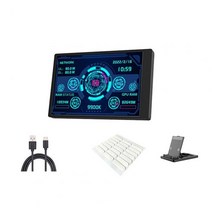 미니 itx 섀시 용 컴퓨터 모니터 3.5 인치 ips type-c 보조 화면 cpu gpu ram 하드 드라이브 모니터링 usb 모니터, a