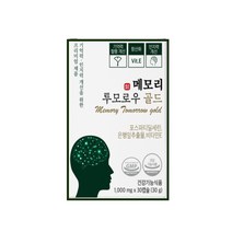 뇌영양제 포스파티딜세린 식약청인증 두뇌건강 300mg NON GMO 대두추출물 포스파티딜세린 징코, 30정, 1개