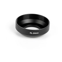 Rollei 35 RL-24mm 용 사진 카메라 렌즈 후드 블랙 메탈 24mm, 한개옵션0