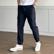 남녀공용 여름 조거팬츠 시원한 스판 아이스 쿨링 카고 바지