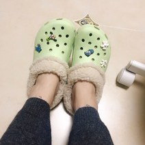 크록스겨울슬리퍼 호환용 털안감 내피 따뜻한 양모 기모 방한슬리퍼 실내화 겨울용