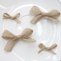 원단킹 2개] 황마 리본 2size (5801028), 소