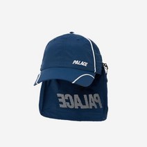 [정품] 팔라스 폰트 집 쉘 넥 세이버 6-패널 네이비 - 23SS Palace Font Zip Shell Neck Saver 6-Panel Navy