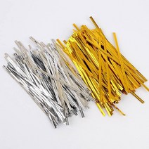 200P 다용도 빵끈 봉지타이 가는지끈 공예 노끈 리본, 금색