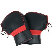오토바이 겨울 장갑 바이크 손잡이 방수 커버 1 쌍 범용 자전거 핸들 바 pu 가죽, 무반사
