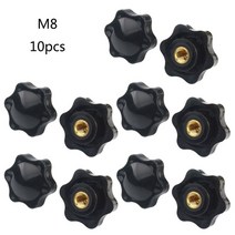 10 PCS M5/M6/M8/M10 암컷 스레드 육각형 헤드 클램핑 나사 손잡이 손잡이 핸드 손을 조이 손잡이 손잡이 클램핑 손잡이, M8