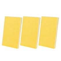 노암(NOAM) 심플 가죽 노트 3개입 SET, A6, 옐로우