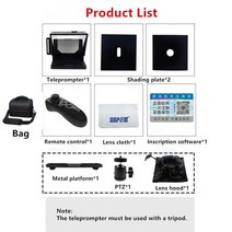 프롬프터 스마트폰프롬프터 방송용 텔레 대형 유튜브 12인치 22인치새로운 미니 91, 씨엔, t3-165b