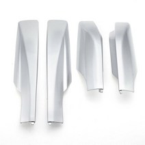 익스테리어용품 자동차고무몰딩 카풍차단 사이드스커트 소음차단 루프박스 자동차 부품 용 개대 블랙 루프 랙 레일 엔드 캡 보호 커버 셸, 은