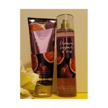 Bath Body Works BROWN SUGAR FIG Fragrance Body Mist Body Cream set 8 Oz