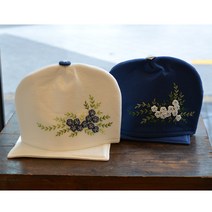 티코지 홍차티코지 반달티코지 NO.9 빵꽃, 1개, 흰색