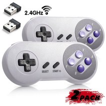 2.4GHz USB Gamepad 클래식 게임 컨트롤러 Joypad for Windows 노트북 PC Mac Raspberry PI System, 한개옵션1, 01 Grey