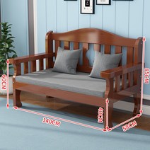 원목 라운드 벤치 대기 의자 카페 스튜디오 인테리어, L 140X58X85 브라운