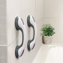 [세안모자 증정선물이벤트] 욕실안전손잡이 1+1/미끄럼방지 무타공 안전손잡이/흡착식 안전손잡이/창문 베란다 손잡이, 흡착식 안전손잡이 1+1