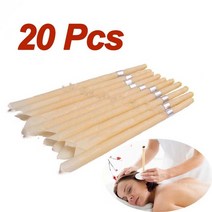 귀 이개 청소 귀지 귓밥 귀밥 제거 귀내시경 10-100pcs 밀랍 귀 호피 양초 귀 왁스 도구 인디애나, 20개