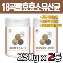 곡물 발효 효소 유산균 분말 가루 230gx2통 귀리 오트밀 식이섬유 LGG 락토바실러스 람노스 바이오틱스 리파아제 프리 프로 신 포스트 남자 여자 남성 여성 어린이 키즈 선물