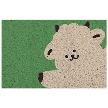 MOCAROSE 미끄러짐을 방지하다 코일현관매트 북유럽 스타일 캐릭터 소동물 방수 주방 카펫, 100x120cm, 4#