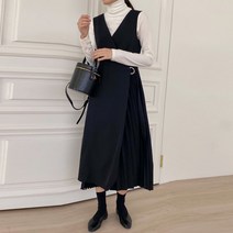 [탐탐탐] 랩 플리츠 원피스